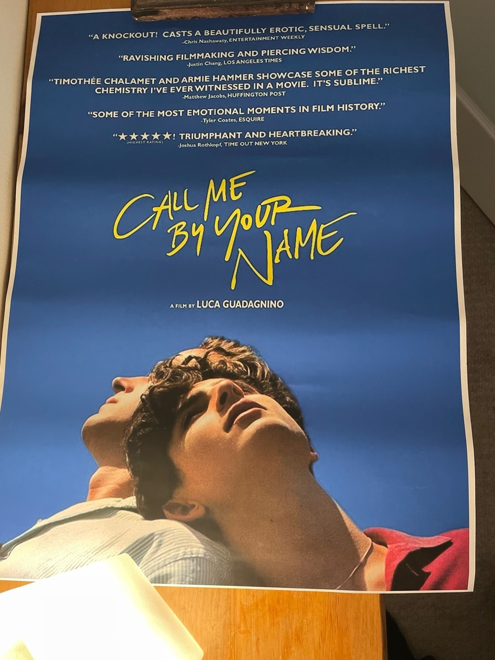 Call Me By Your Name Movie Poster
